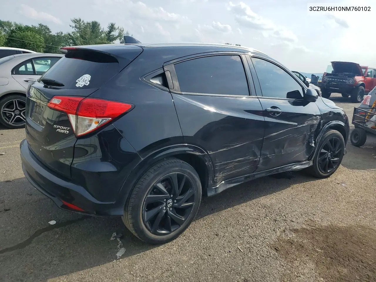 2022 Honda Hr-V Sport VIN: 3CZRU6H10NM760102 Lot: 57192636