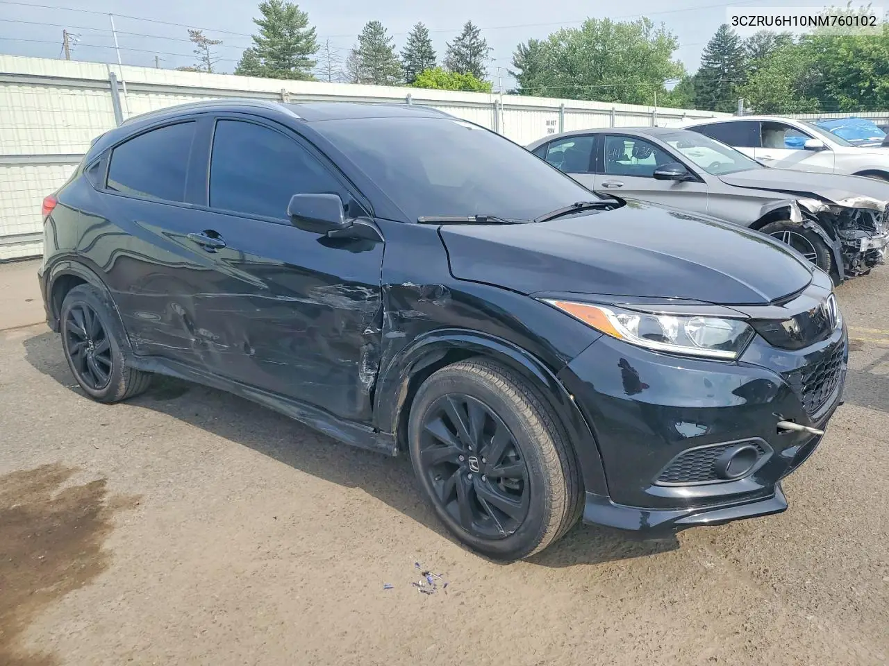2022 Honda Hr-V Sport VIN: 3CZRU6H10NM760102 Lot: 57192636