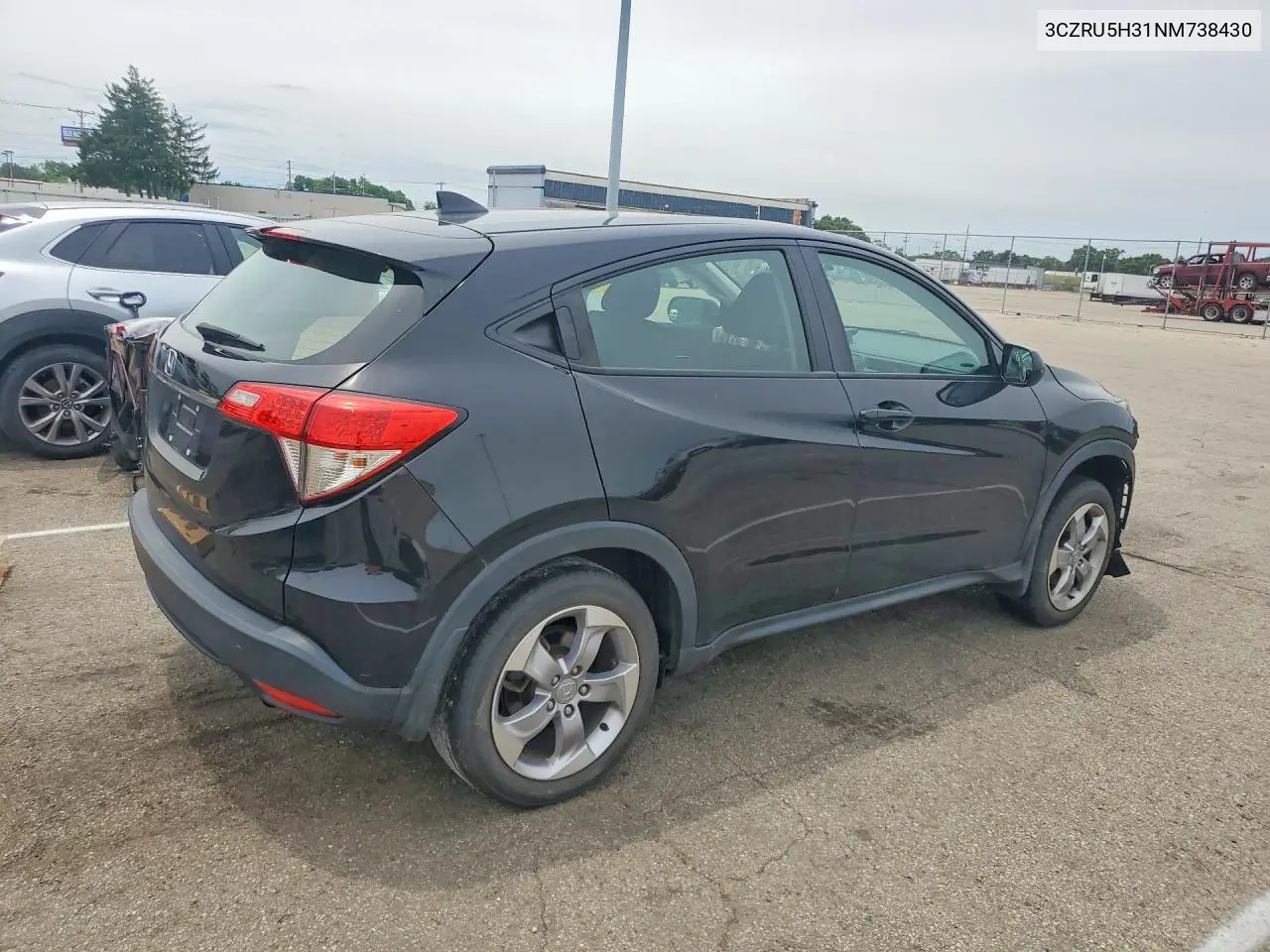 2022 Honda Hr-V Lx VIN: 3CZRU5H31NM738430 Lot: 57464526