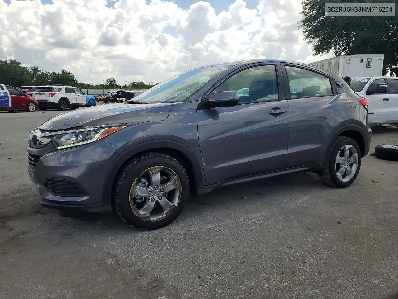 2022 Honda Hr-V Lx VIN: 3CZRU5H33NM716204 Lot: 58577956