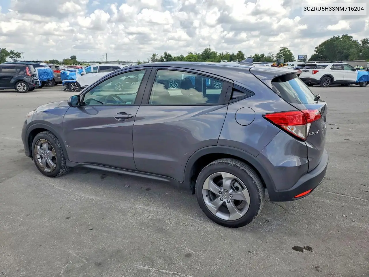2022 Honda Hr-V Lx VIN: 3CZRU5H33NM716204 Lot: 58577956
