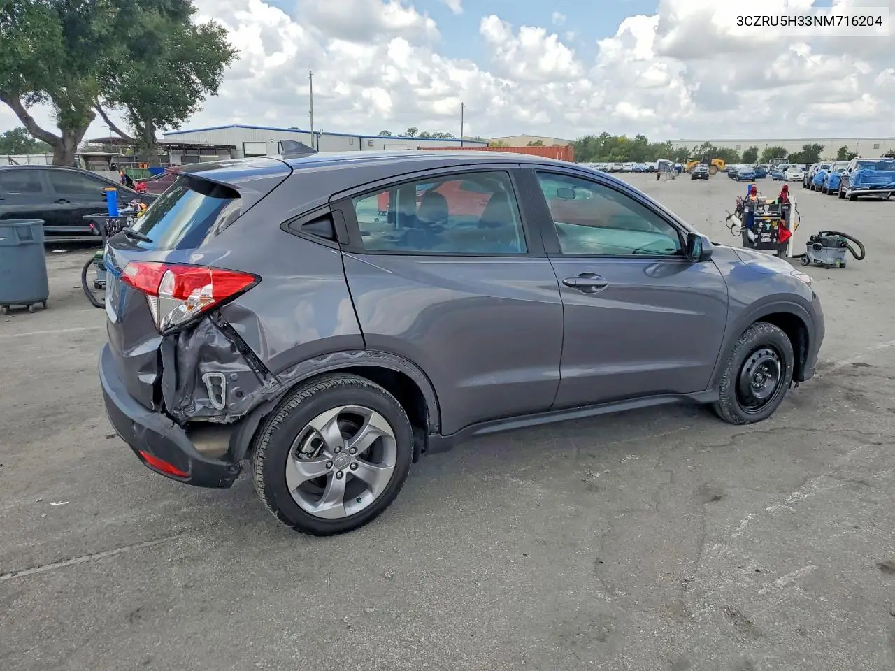 2022 Honda Hr-V Lx VIN: 3CZRU5H33NM716204 Lot: 58577956