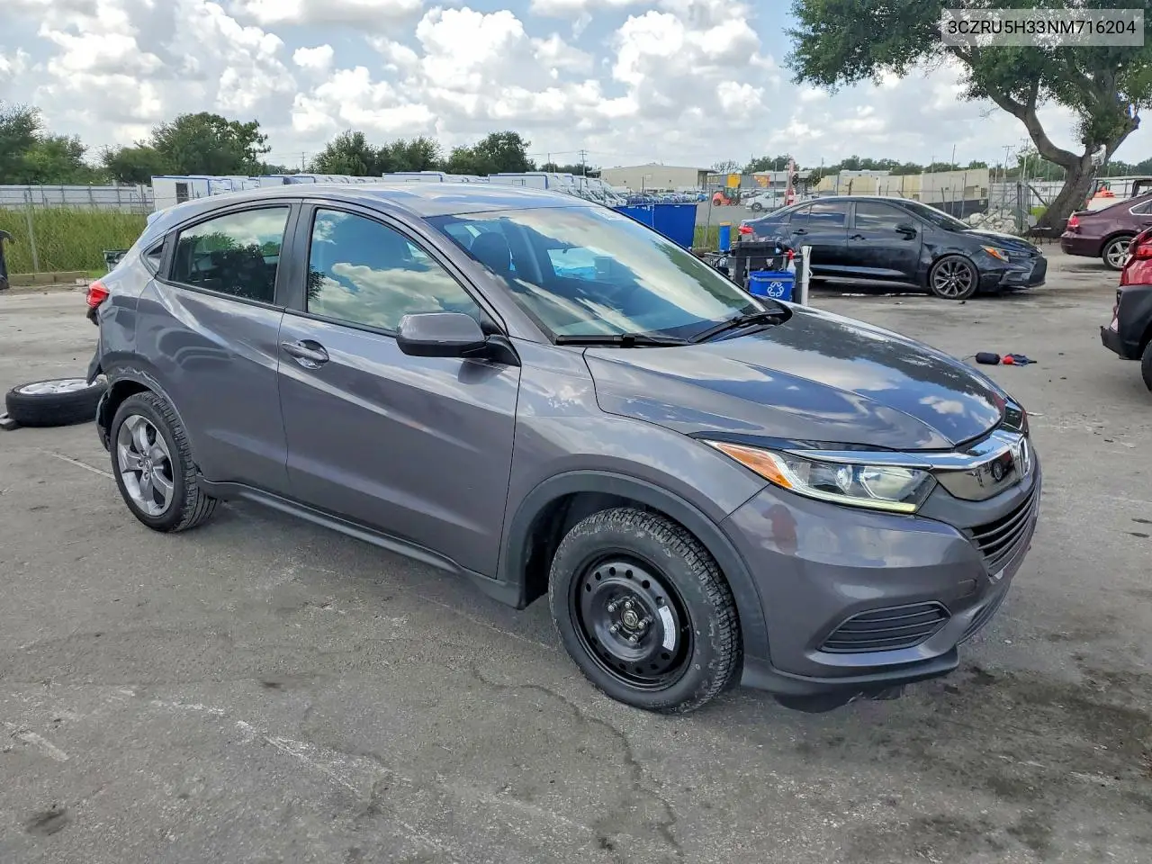 2022 Honda Hr-V Lx VIN: 3CZRU5H33NM716204 Lot: 58577956