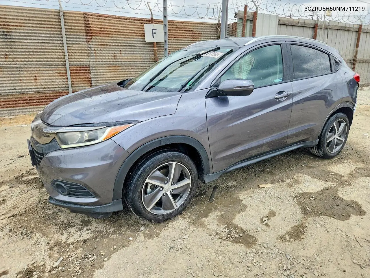 2022 Honda Hr-V Ex VIN: 3CZRU5H50NM711219 Lot: 58791756