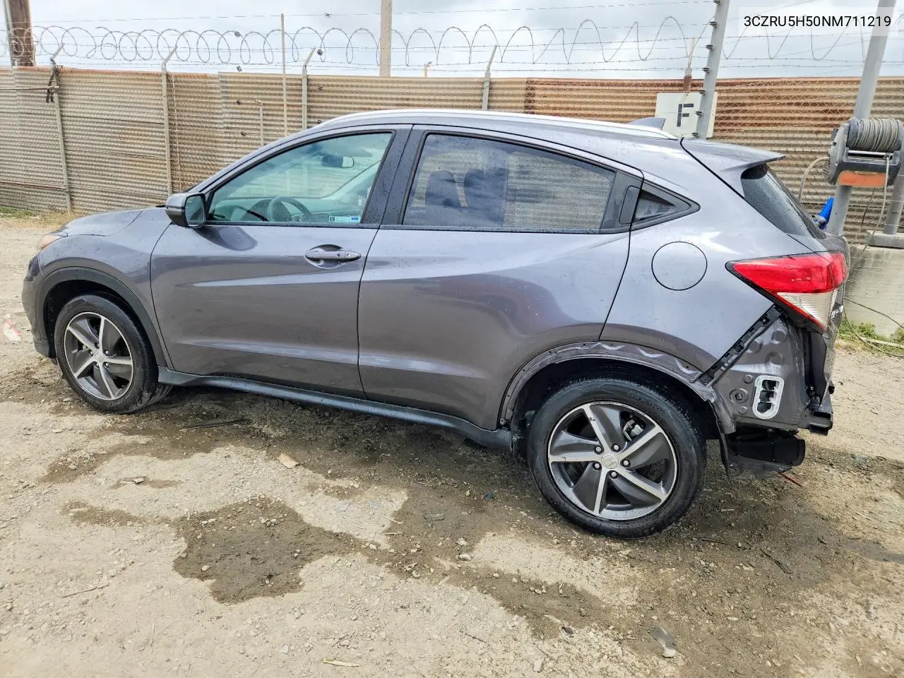 2022 Honda Hr-V Ex VIN: 3CZRU5H50NM711219 Lot: 58791756
