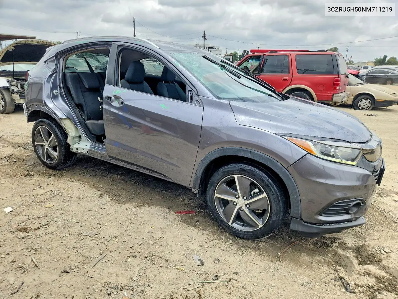 2022 Honda Hr-V Ex VIN: 3CZRU5H50NM711219 Lot: 58791756