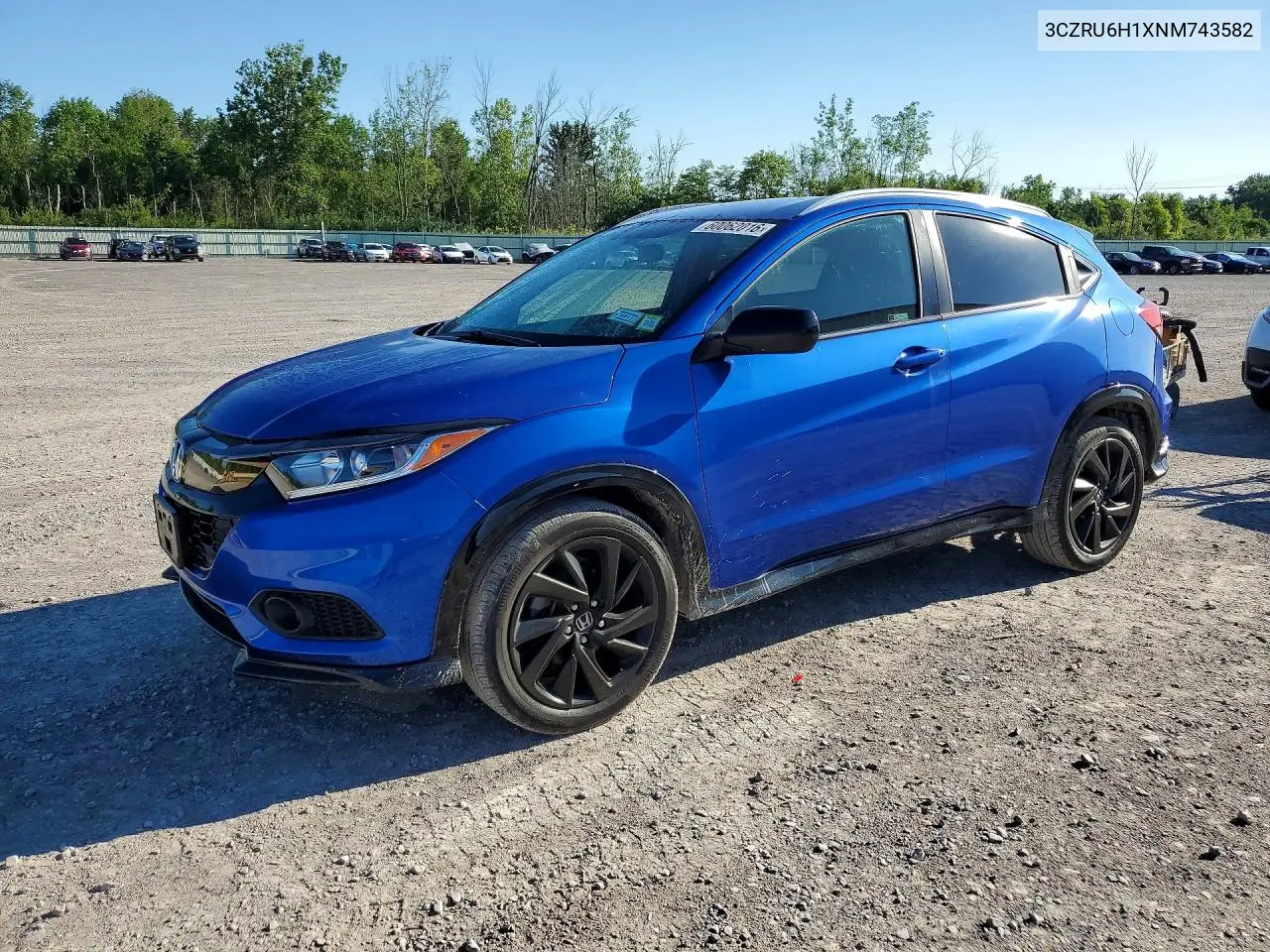 2022 Honda Hr-V Sport VIN: 3CZRU6H1XNM743582 Lot: 60062016