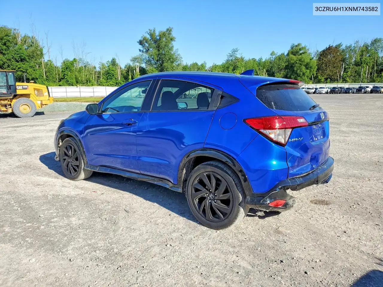 2022 Honda Hr-V Sport VIN: 3CZRU6H1XNM743582 Lot: 60062016