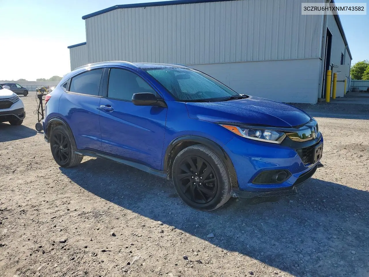 2022 Honda Hr-V Sport VIN: 3CZRU6H1XNM743582 Lot: 60062016