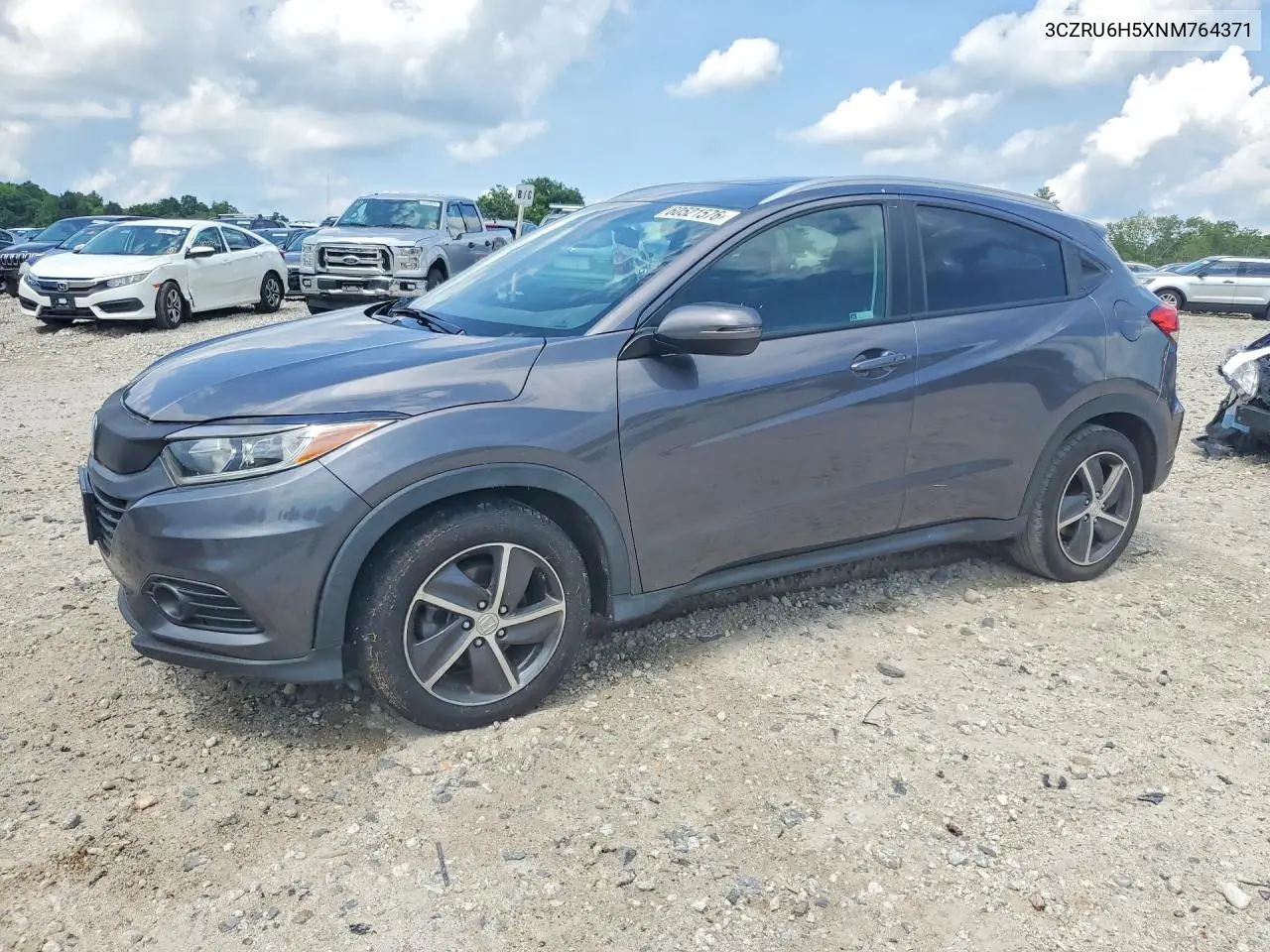 2022 Honda Hr-V Ex VIN: 3CZRU6H5XNM764371 Lot: 60521576