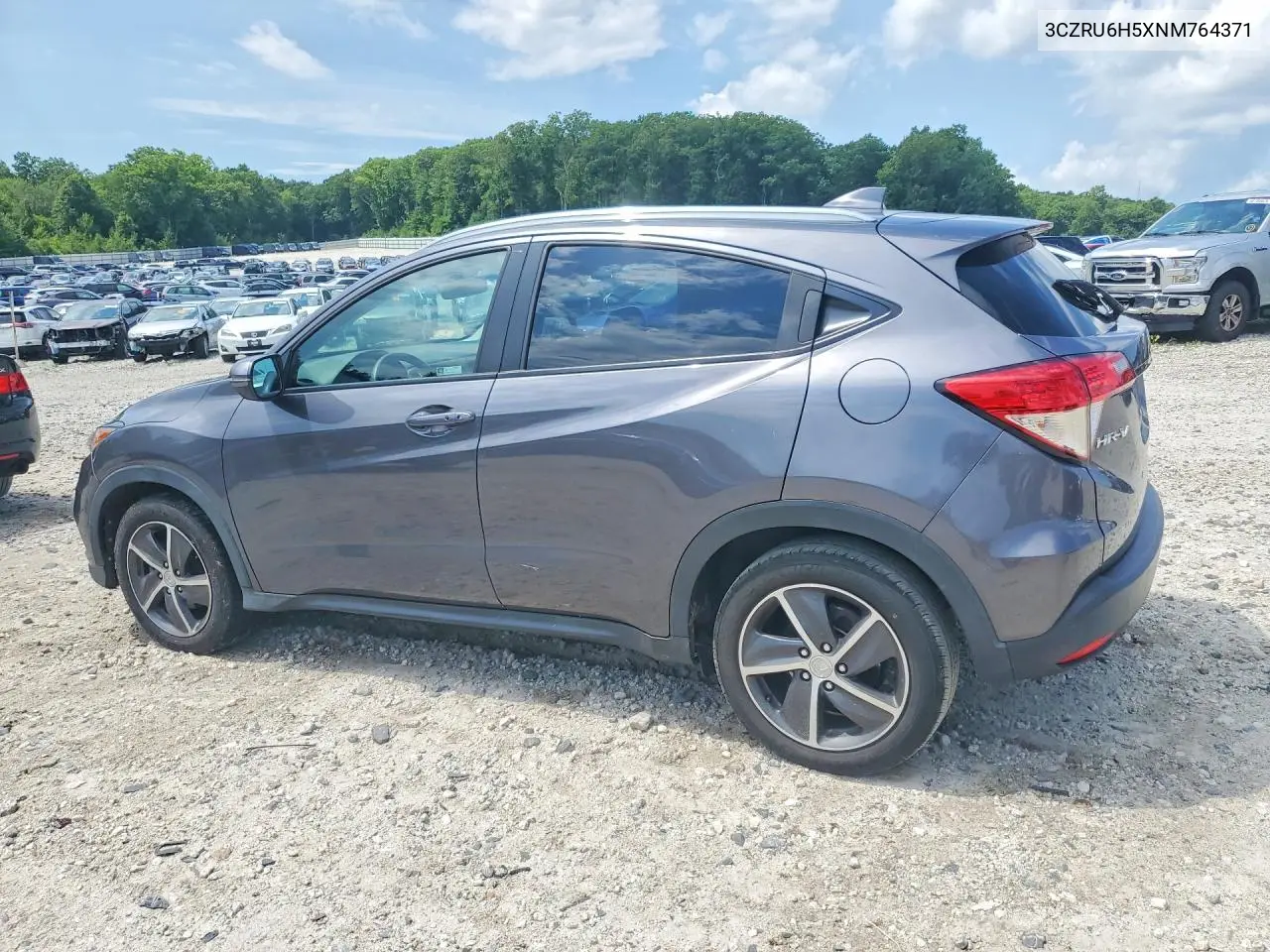 2022 Honda Hr-V Ex VIN: 3CZRU6H5XNM764371 Lot: 60521576