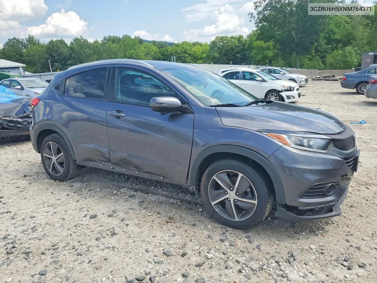 2022 Honda Hr-V Ex VIN: 3CZRU6H5XNM764371 Lot: 60521576