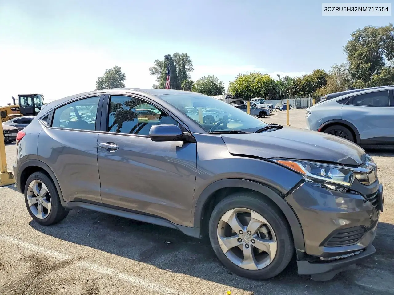 2022 Honda Hr-V Lx VIN: 3CZRU5H32NM717554 Lot: 61428436