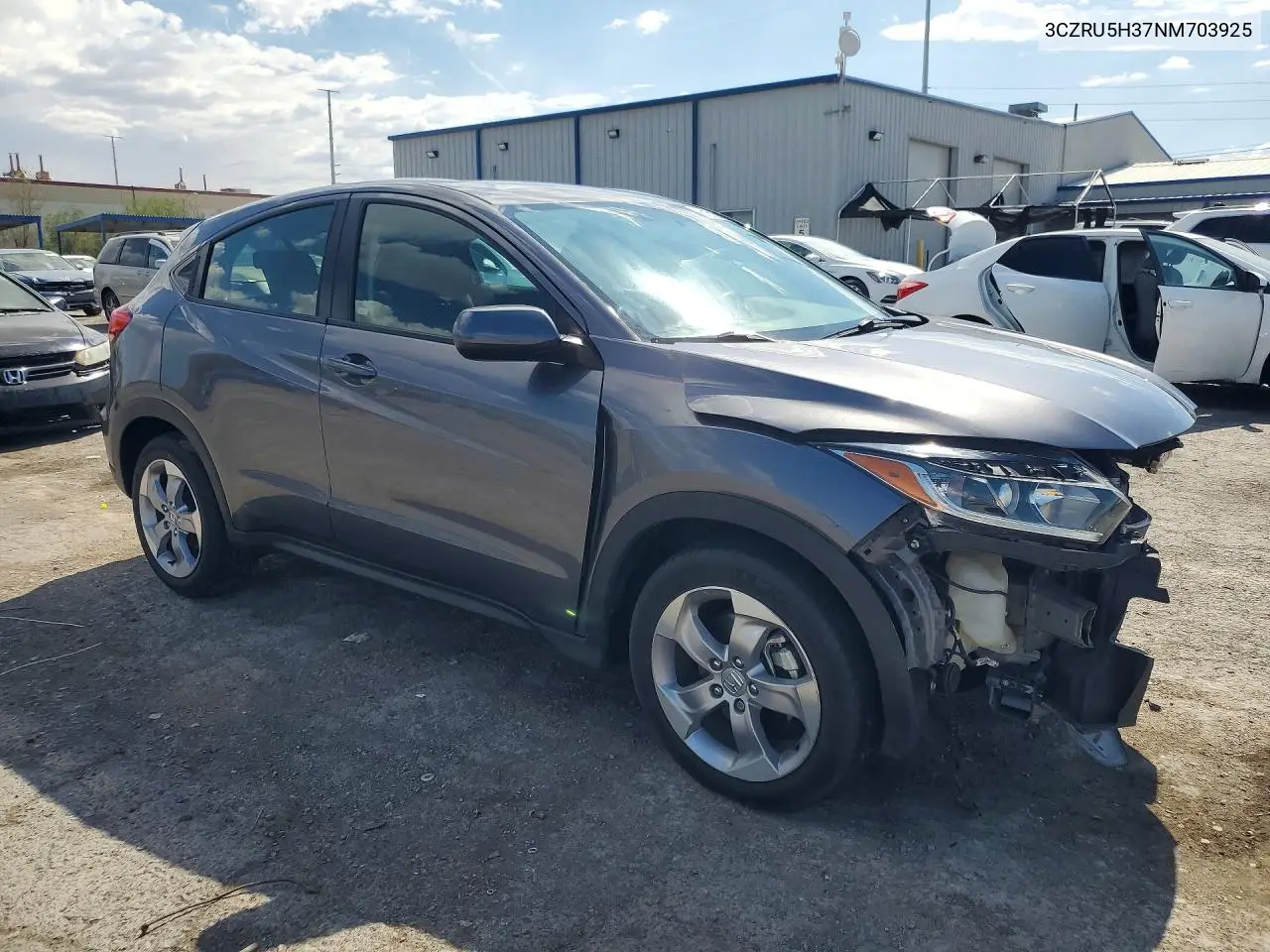 2022 Honda Hr-V Lx VIN: 3CZRU5H37NM703925 Lot: 61512946