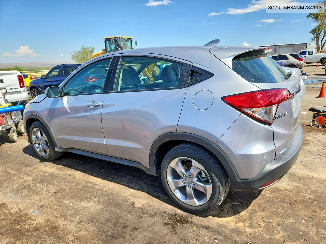 3CZRU5H34NM734193 2022 Honda Hr-V Lx