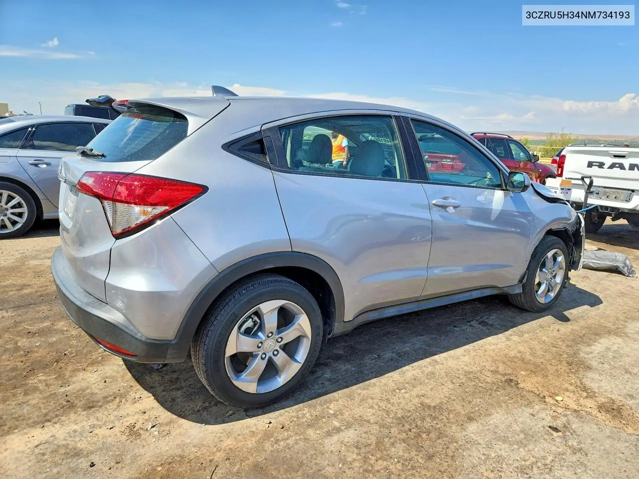 3CZRU5H34NM734193 2022 Honda Hr-V Lx