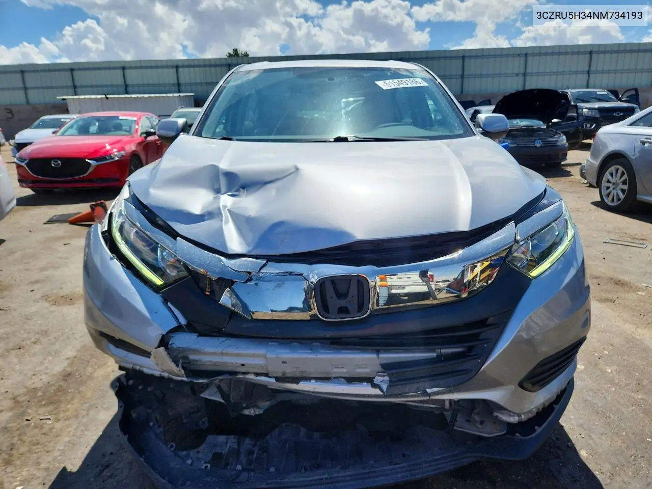 3CZRU5H34NM734193 2022 Honda Hr-V Lx