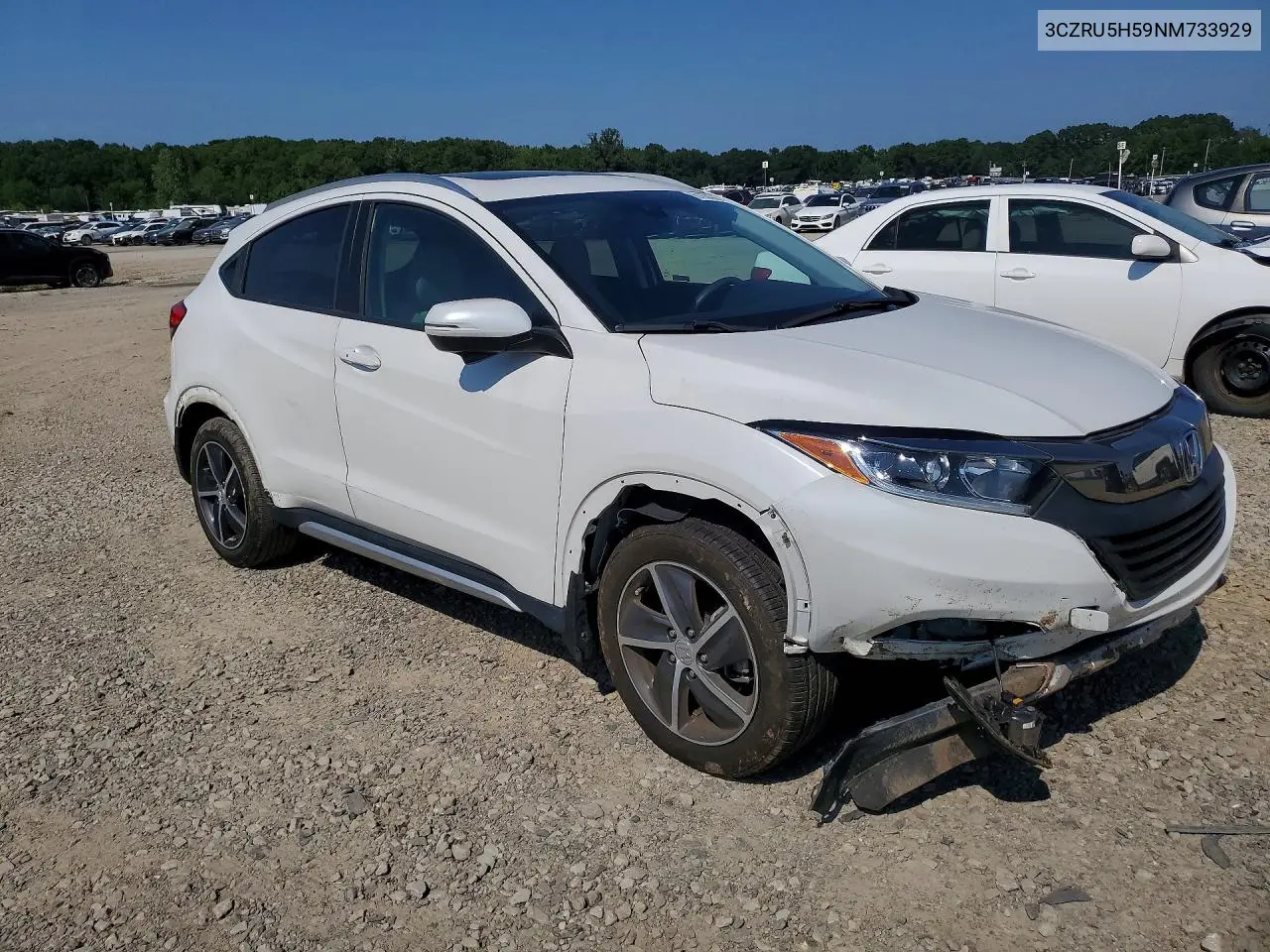 2022 Honda Hr-V Ex VIN: 3CZRU5H59NM733929 Lot: 61634366
