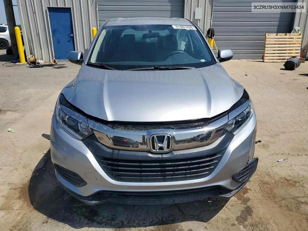 2022 Honda Hr-V Lx VIN: 3CZRU5H3XNM703434 Lot: 61801426