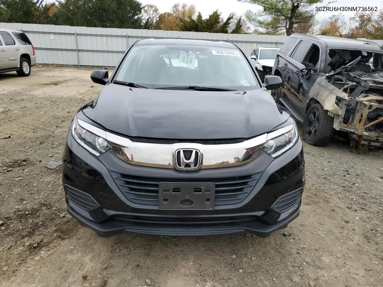 3CZRU6H30NM736562 2022 Honda Hr-V Lx