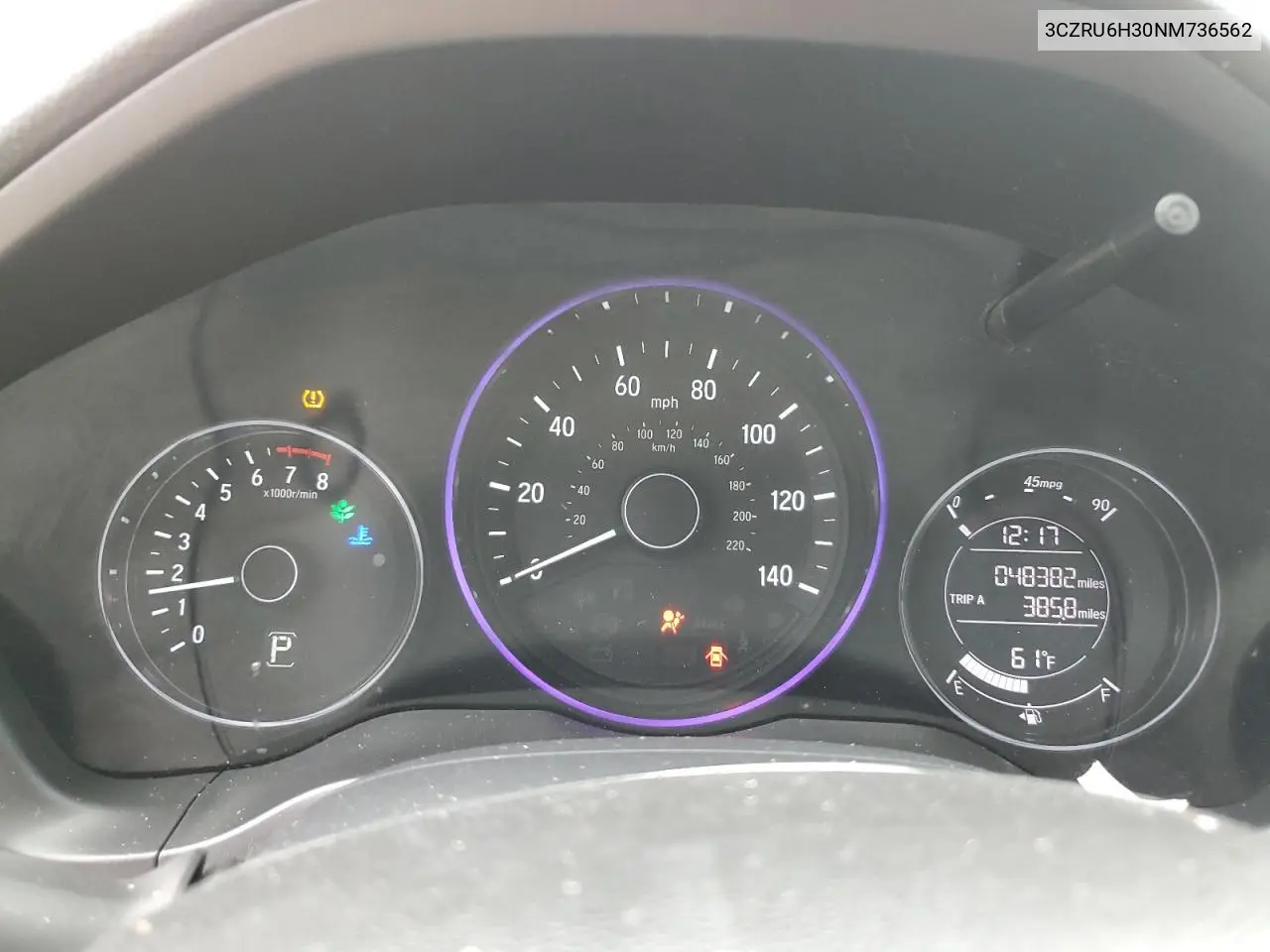 3CZRU6H30NM736562 2022 Honda Hr-V Lx