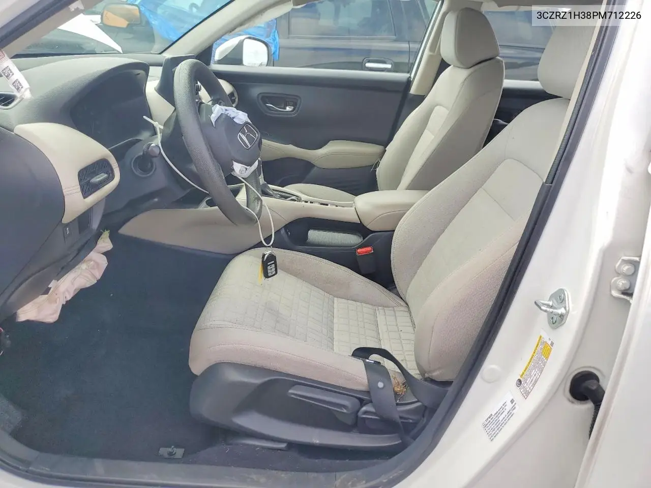 2023 Honda Hr-V Lx VIN: 3CZRZ1H38PM712226 Lot: 49789146