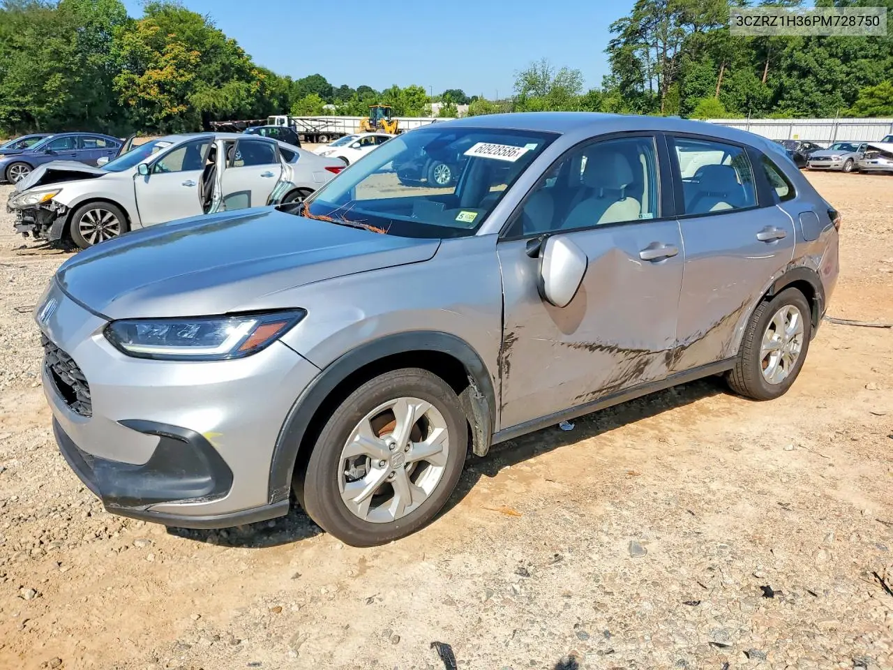 2023 Honda Hr-V Lx VIN: 3CZRZ1H36PM728750 Lot: 60928586