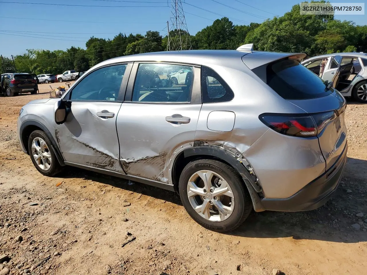 2023 Honda Hr-V Lx VIN: 3CZRZ1H36PM728750 Lot: 60928586