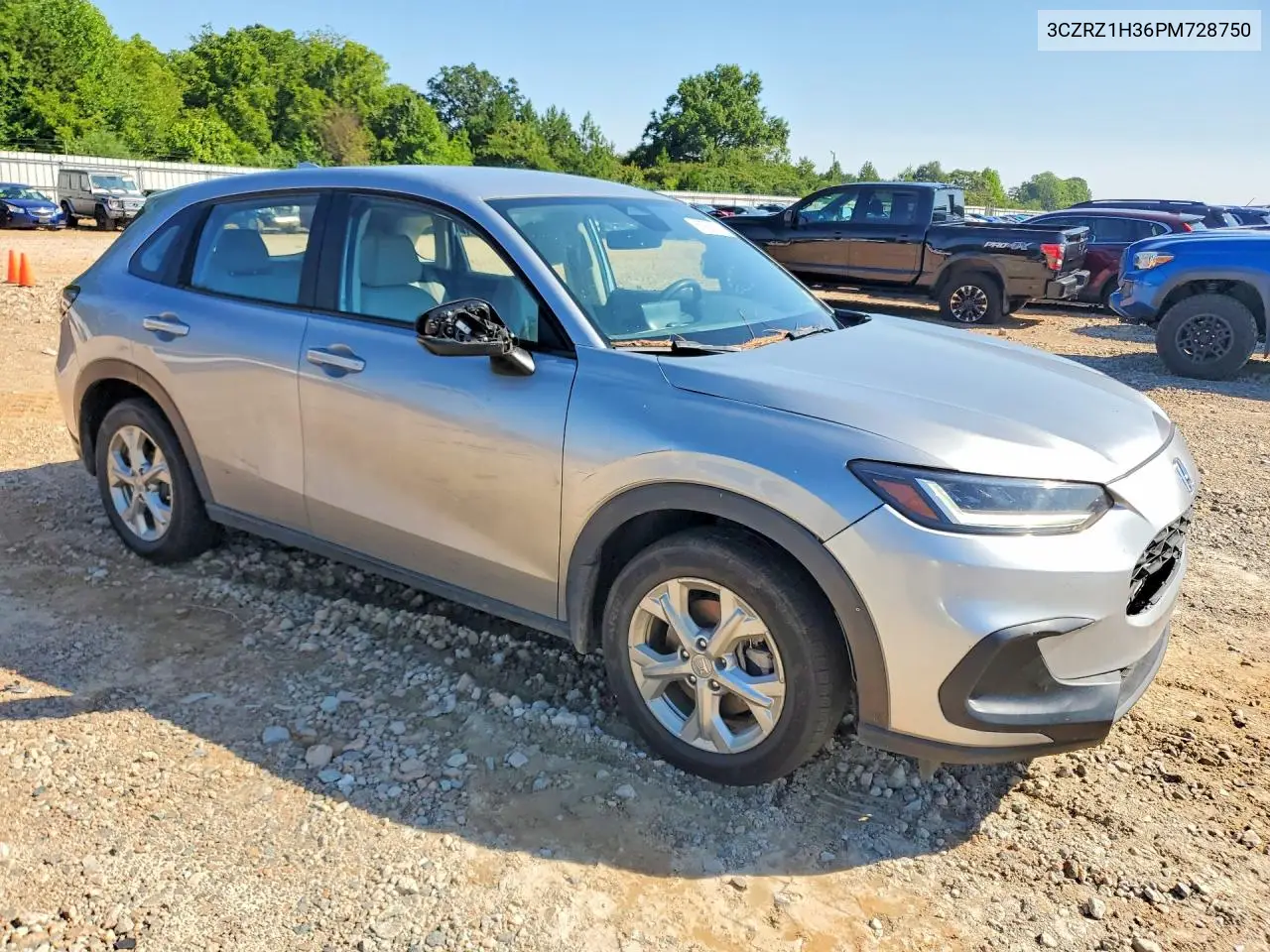 2023 Honda Hr-V Lx VIN: 3CZRZ1H36PM728750 Lot: 60928586