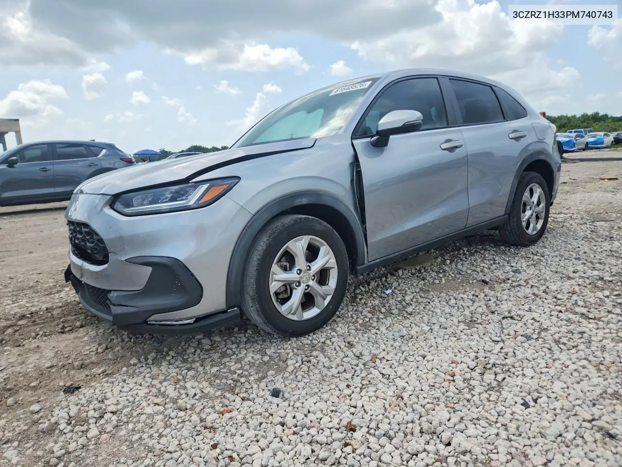 2023 Honda Hr-V Lx VIN: 3CZRZ1H33PM740743 Lot: 61648526