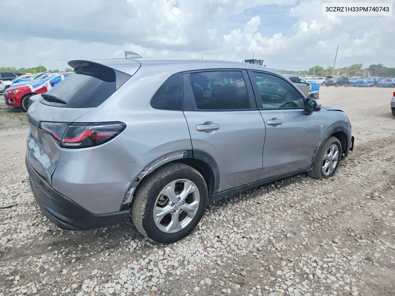 2023 Honda Hr-V Lx VIN: 3CZRZ1H33PM740743 Lot: 61648526