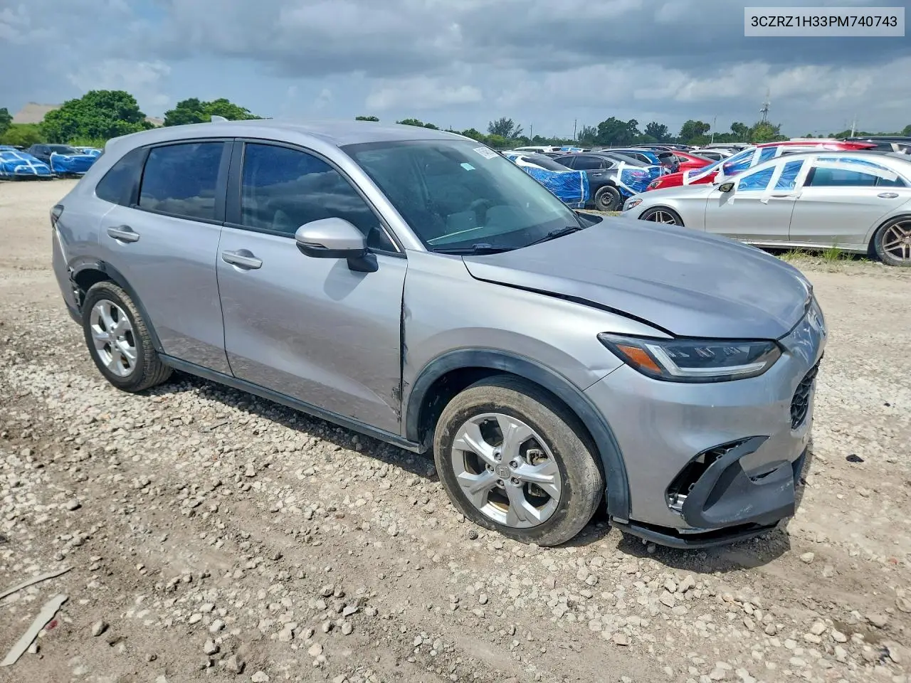 2023 Honda Hr-V Lx VIN: 3CZRZ1H33PM740743 Lot: 61648526