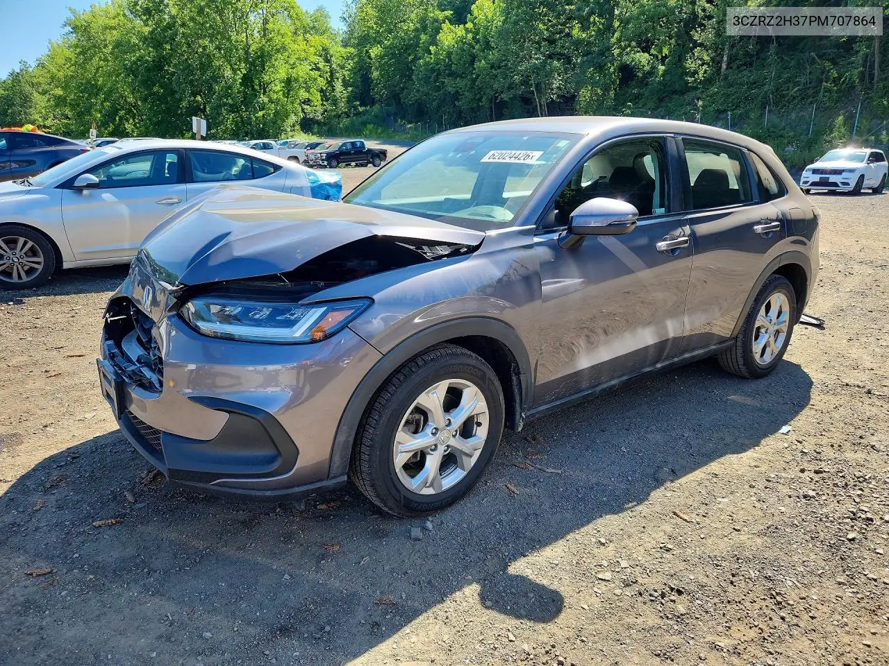 2023 Honda Hr-V Lx VIN: 3CZRZ2H37PM707864 Lot: 62024426