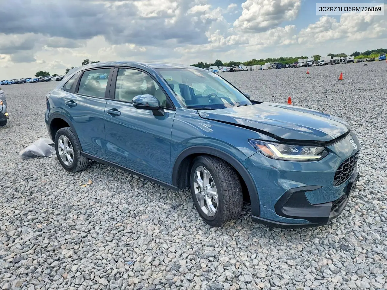2024 Honda Hr-V Lx VIN: 3CZRZ1H36RM726869 Lot: 60567106