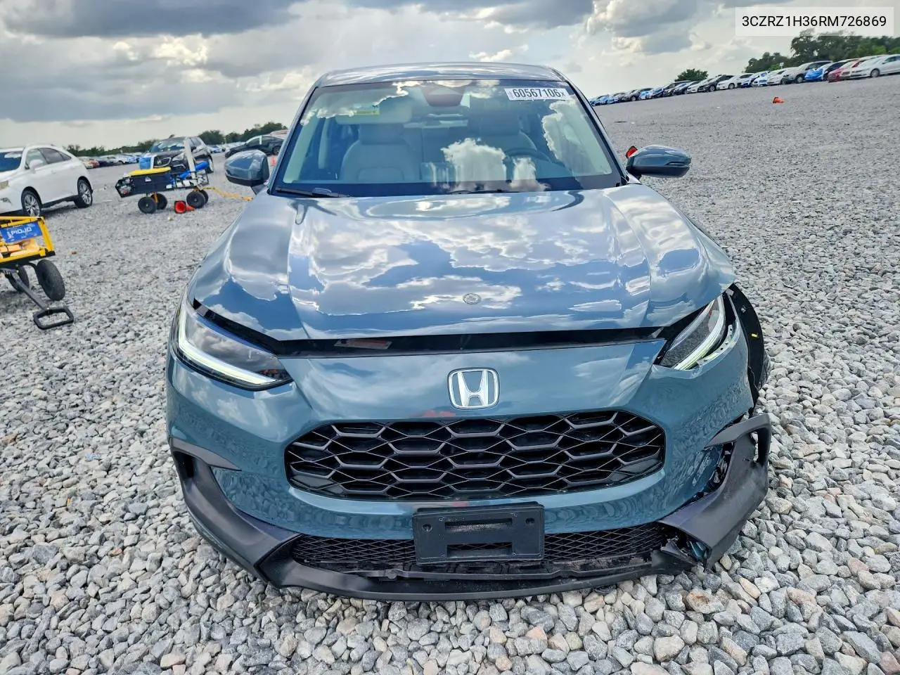 2024 Honda Hr-V Lx VIN: 3CZRZ1H36RM726869 Lot: 60567106