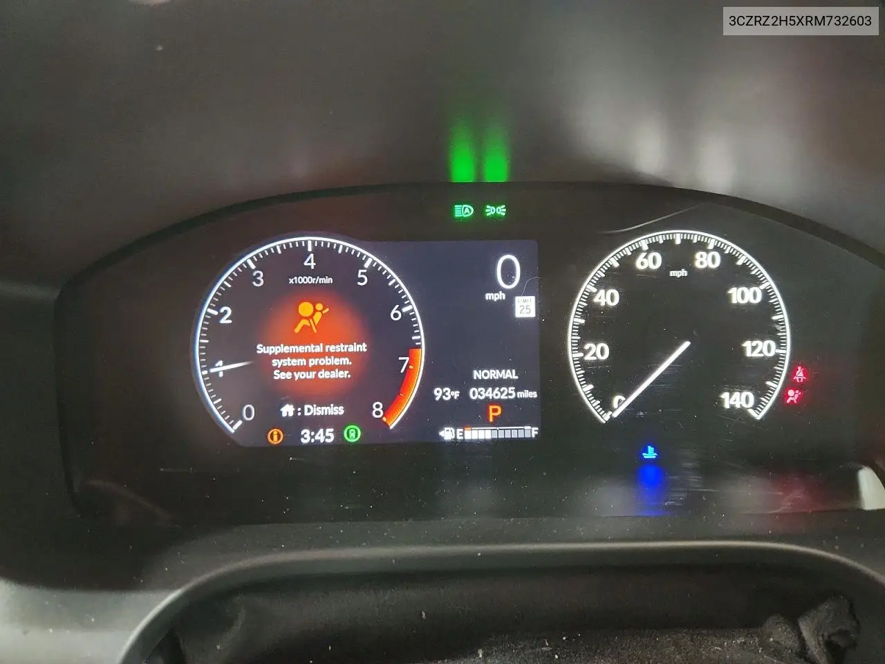 2024 Honda Hr-V Sport VIN: 3CZRZ2H5XRM732603 Lot: 61710686