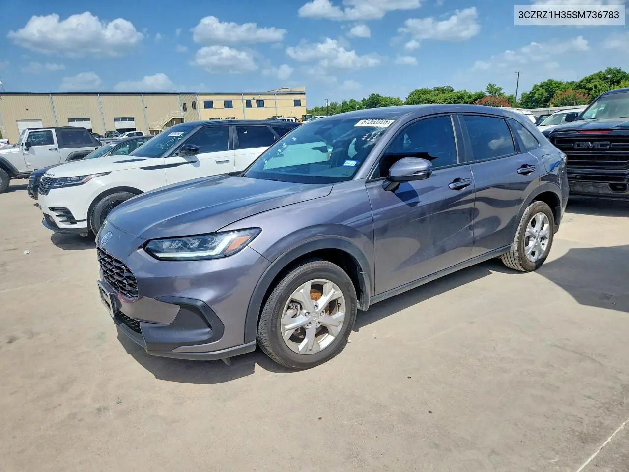 2025 Honda Hr-V Lx VIN: 3CZRZ1H35SM736783 Lot: 61050906