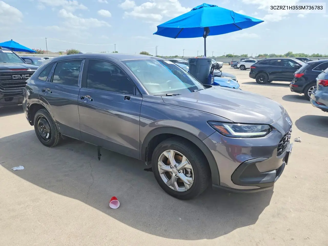 2025 Honda Hr-V Lx VIN: 3CZRZ1H35SM736783 Lot: 61050906