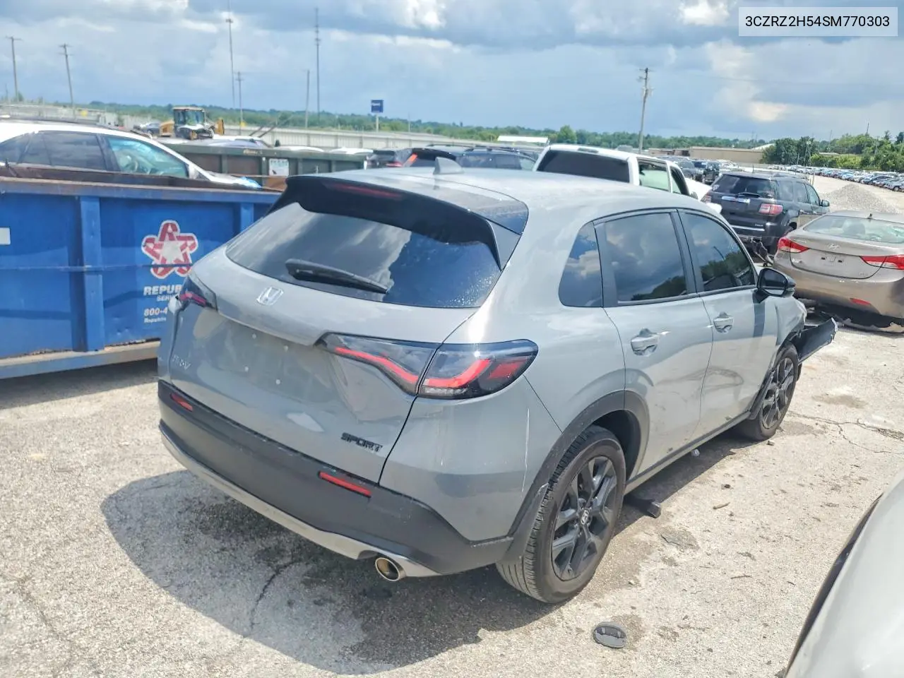 2025 Honda Hr-V Sport VIN: 3CZRZ2H54SM770303 Lot: 61397786