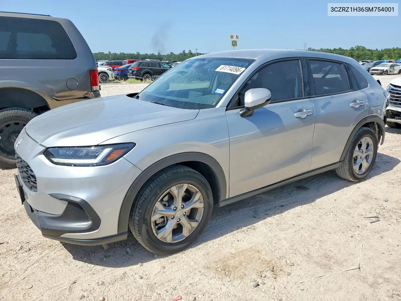 2025 Honda Hr-V Lx VIN: 3CZRZ1H36SM754001 Lot: 61714096