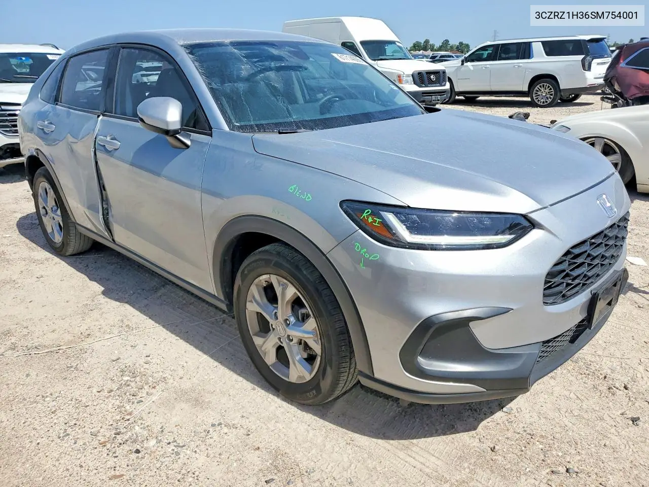 2025 Honda Hr-V Lx VIN: 3CZRZ1H36SM754001 Lot: 61714096