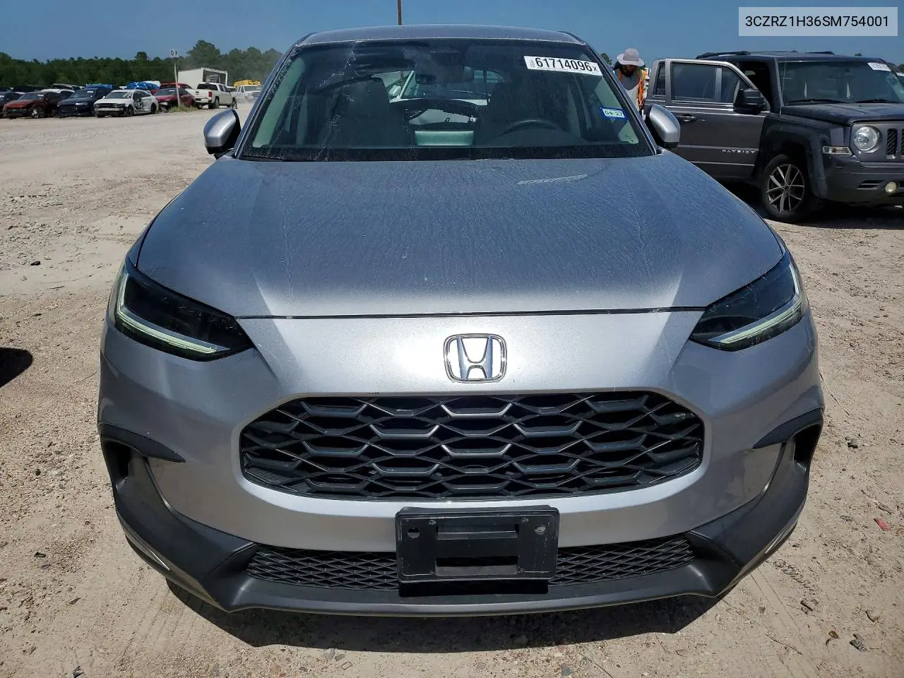 2025 Honda Hr-V Lx VIN: 3CZRZ1H36SM754001 Lot: 61714096