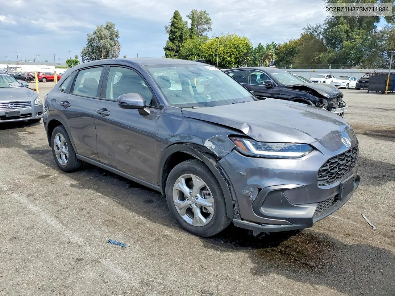 2025 Honda Hr-V Lx VIN: 3CZRZ1H37SM711884 Lot: 61800546