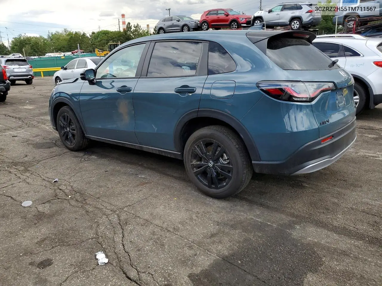 2026 Honda Hr-V Sport VIN: 3CZRZ2H55TM711567 Lot: 60288936