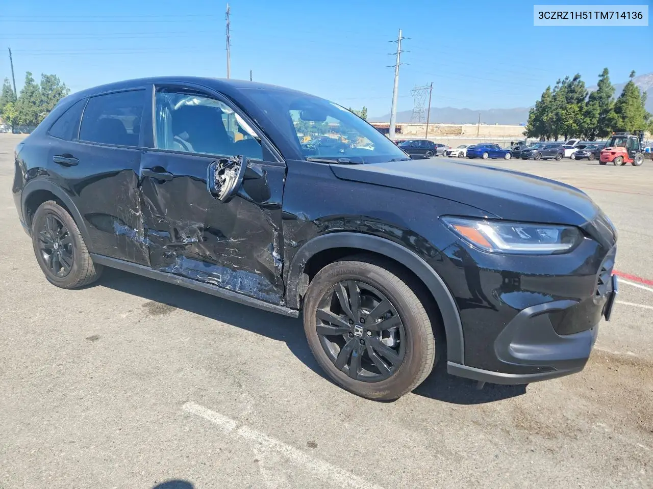 2026 Honda Hr-V Sport VIN: 3CZRZ1H51TM714136 Lot: 60416566