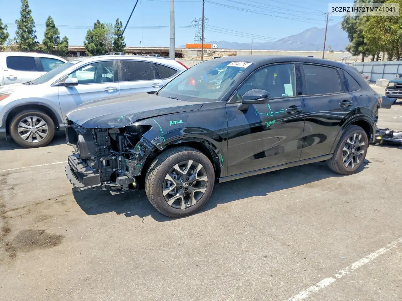 2026 Honda Hr-V Exl VIN: 3CZRZ1H72TM741041 Lot: 60948716