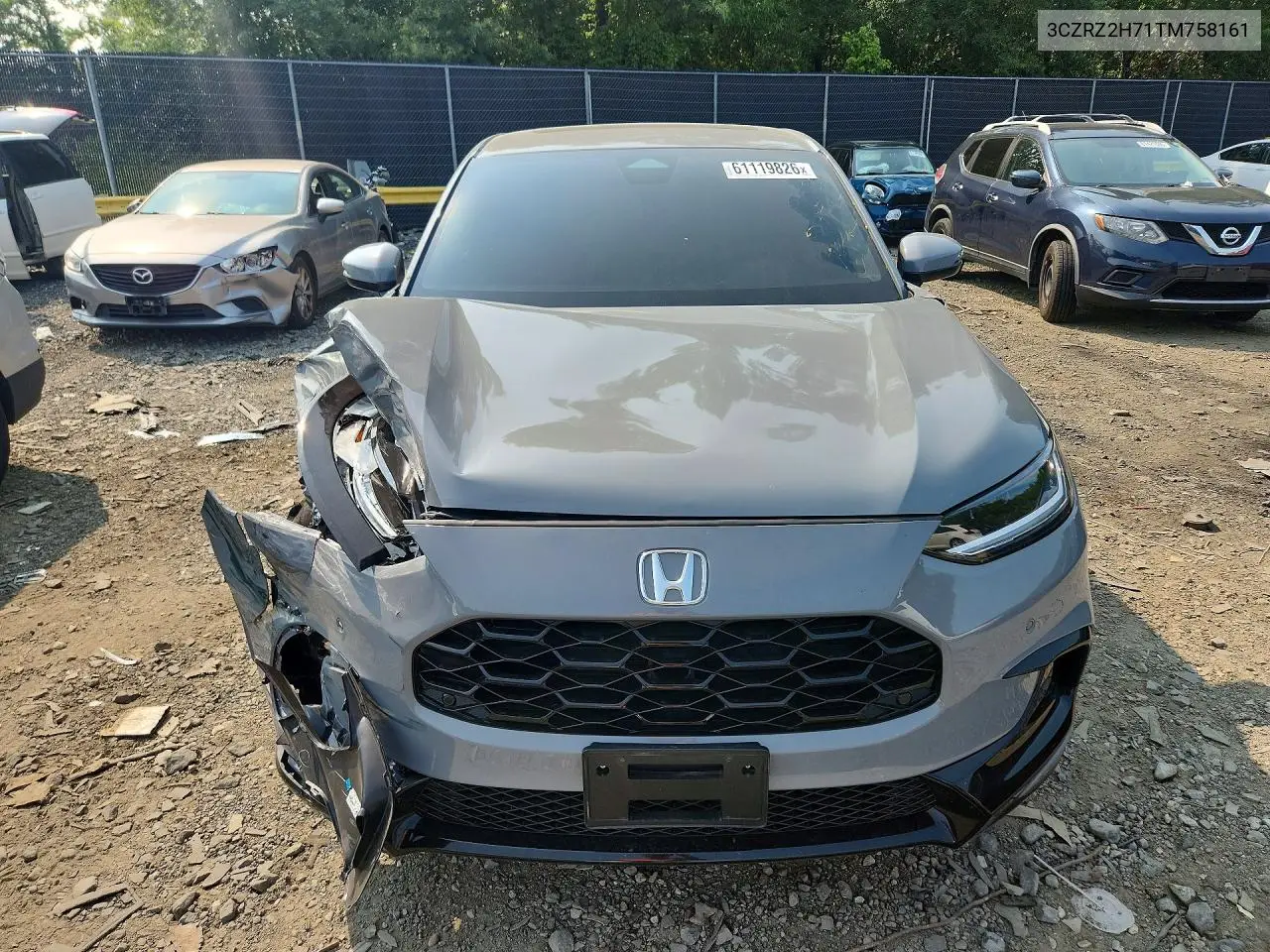 2026 Honda Hr-V Exl VIN: 3CZRZ2H71TM758161 Lot: 61119826