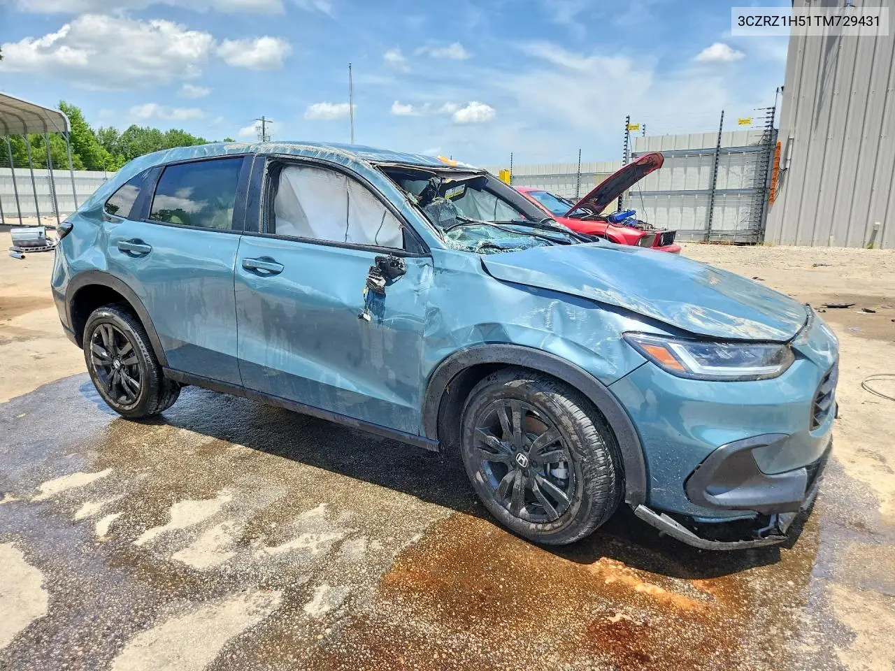 2026 Honda Hr-V Sport VIN: 3CZRZ1H51TM729431 Lot: 61597946