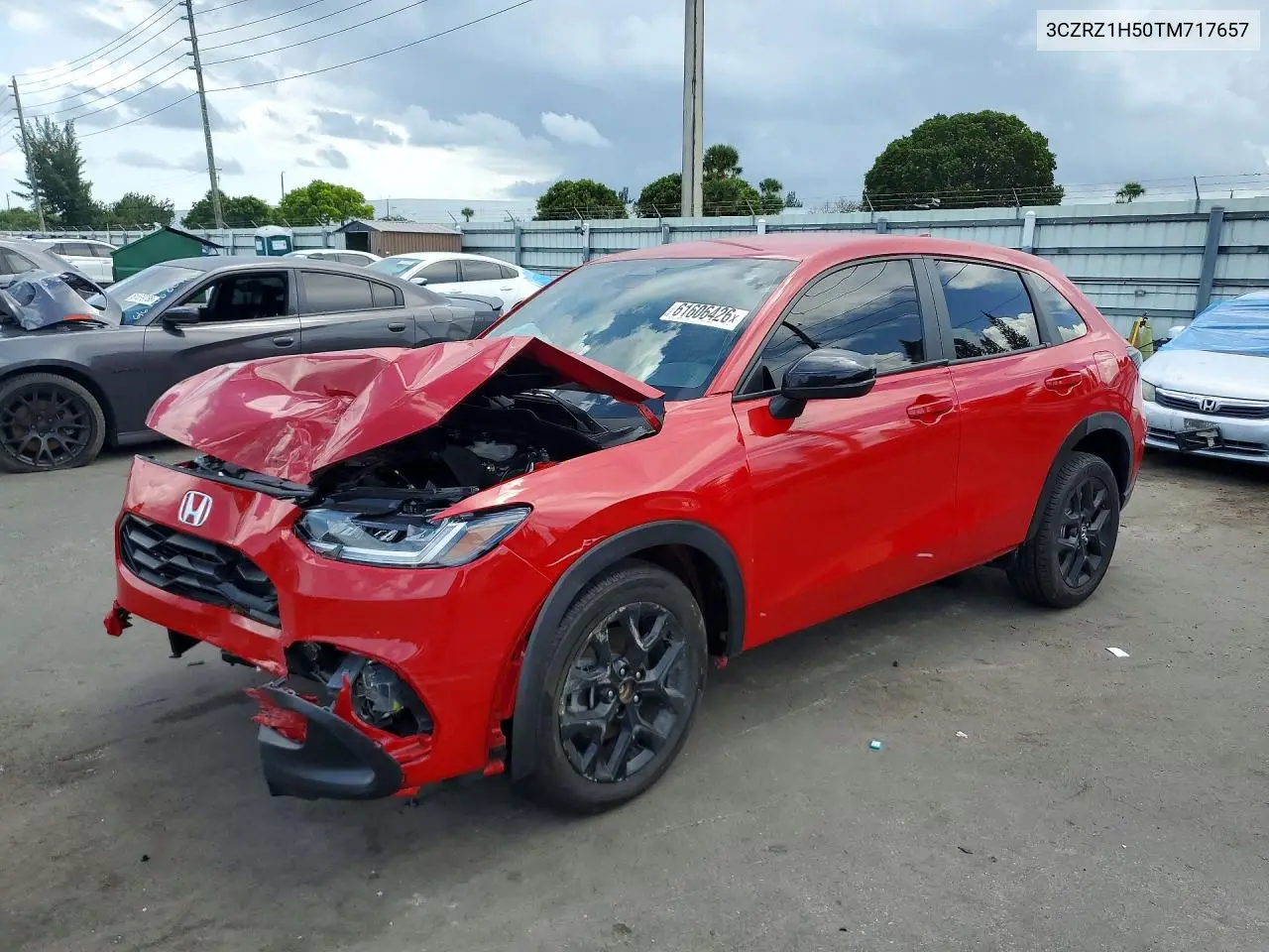 2026 Honda Hr-V Sport VIN: 3CZRZ1H50TM717657 Lot: 61606426