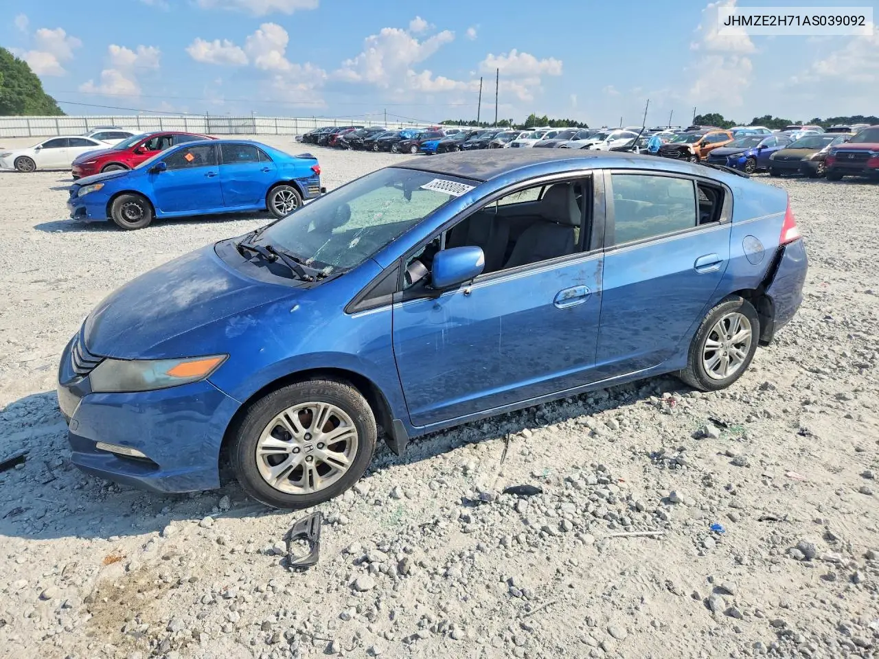 2010 Honda Insight Ex VIN: JHMZE2H71AS039092 Lot: 58888006